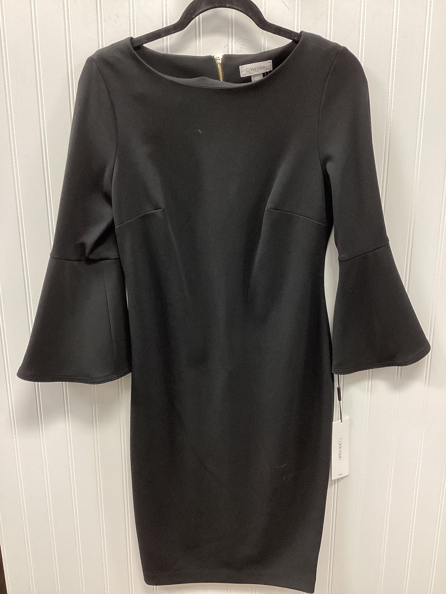 Dress Work By Calvin Klein In Black, Size:6