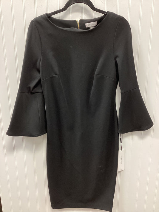 Dress Work By Calvin Klein In Black, Size:6