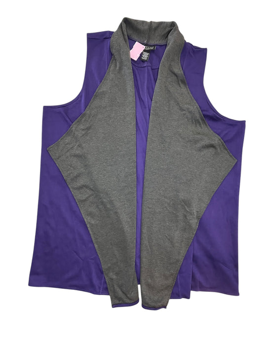 Vest Other By Jessica London In Purple, Size:3X