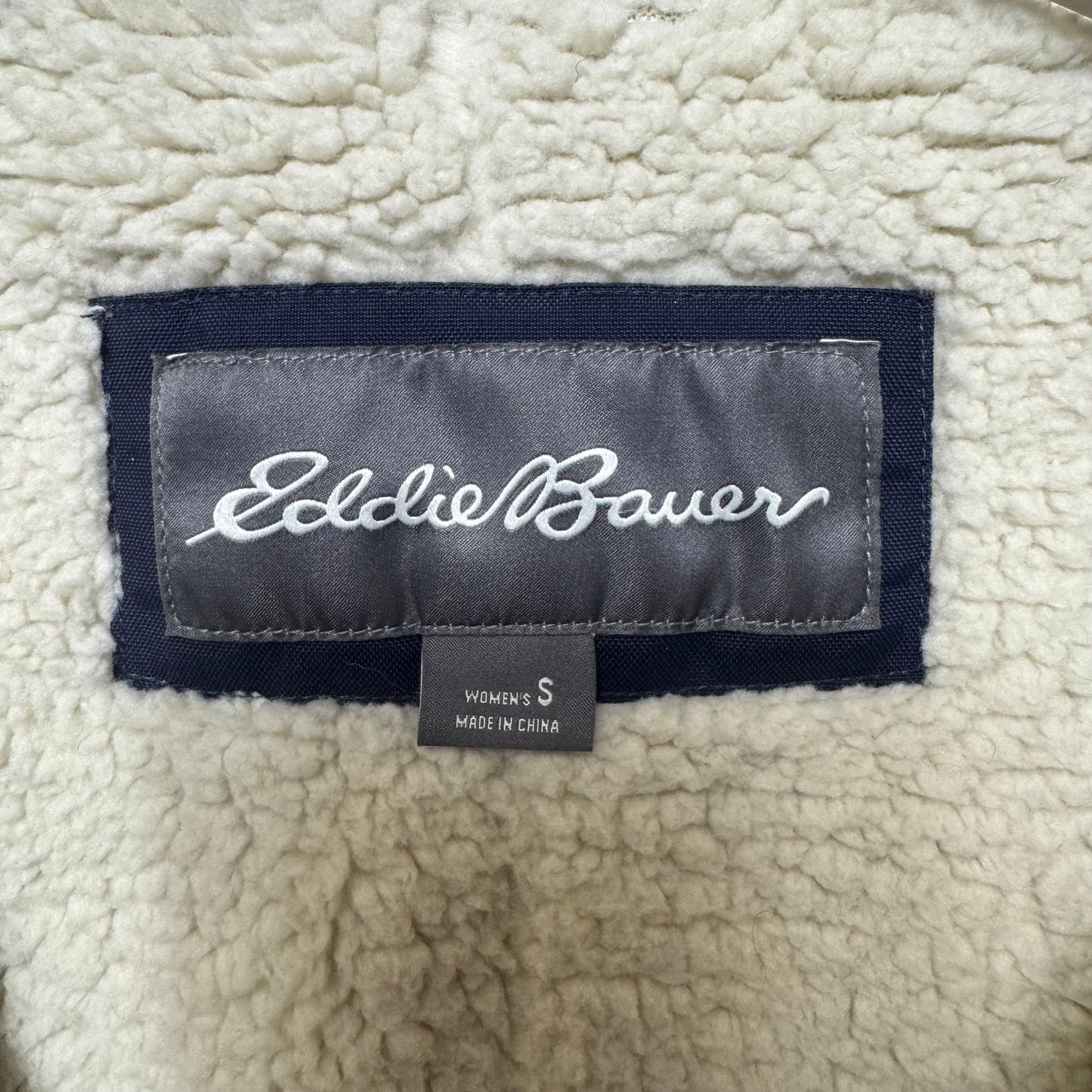 Coat Raincoat By Eddie Bauer In Navy, Size: S