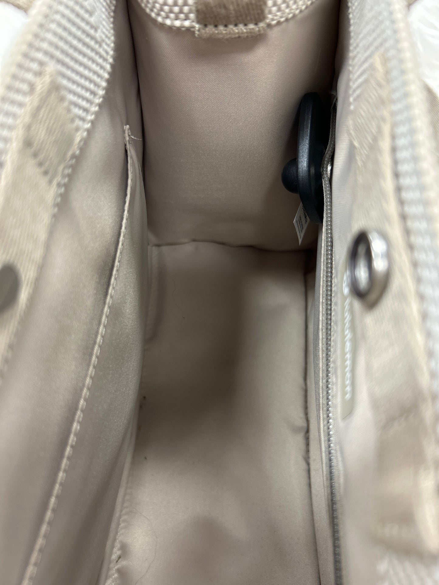 Handbag By Lululemon In Cream, Size:Medium