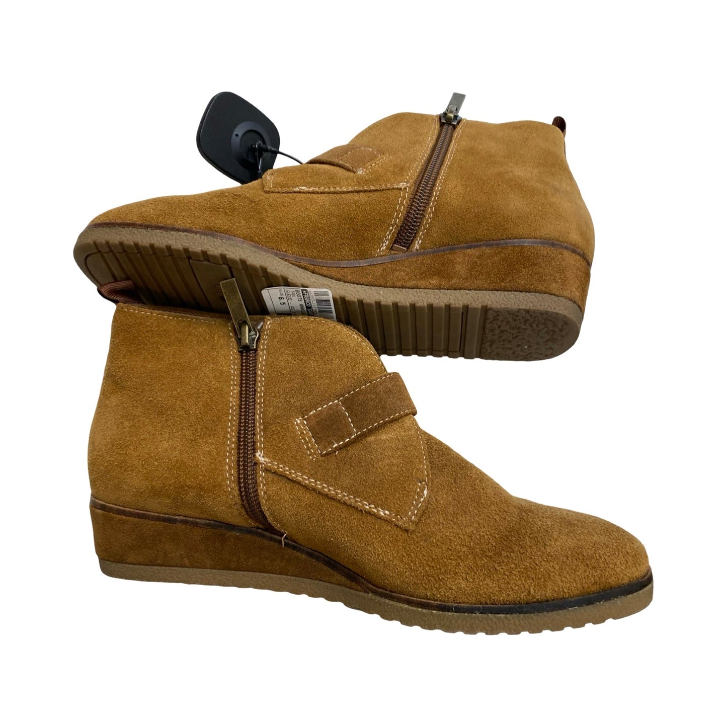 Boots Ankle Heels By Franco Sarto In Tan, Size:6.5