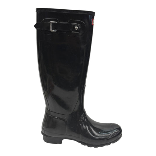 Boots Rain By Hunter In Black, Size:10