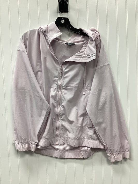 Athletic Jacket By Eddie Bauer In Pink, Size:Xl