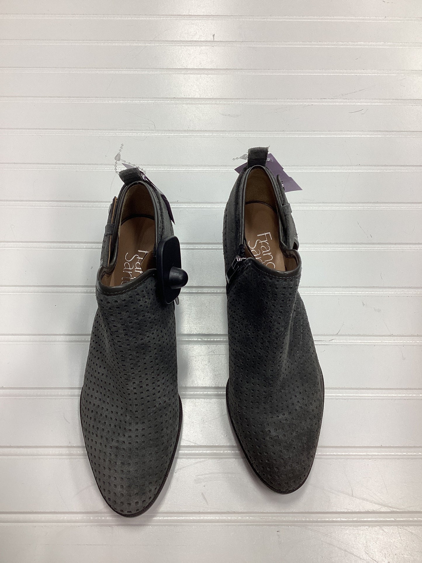 Boots Ankle Heels By Franco Sarto In Grey, Size:7