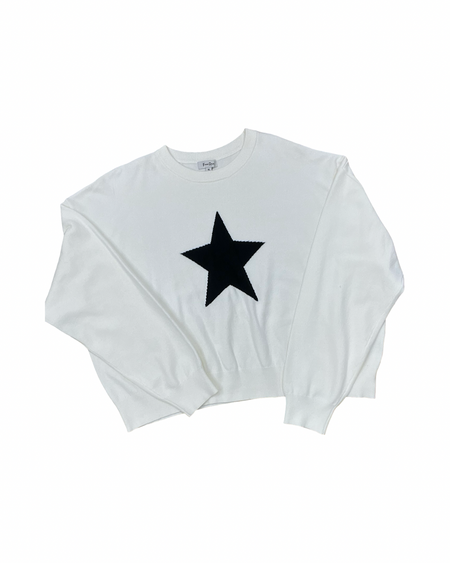 Sweater By Faded Rose In White, Size:Xl