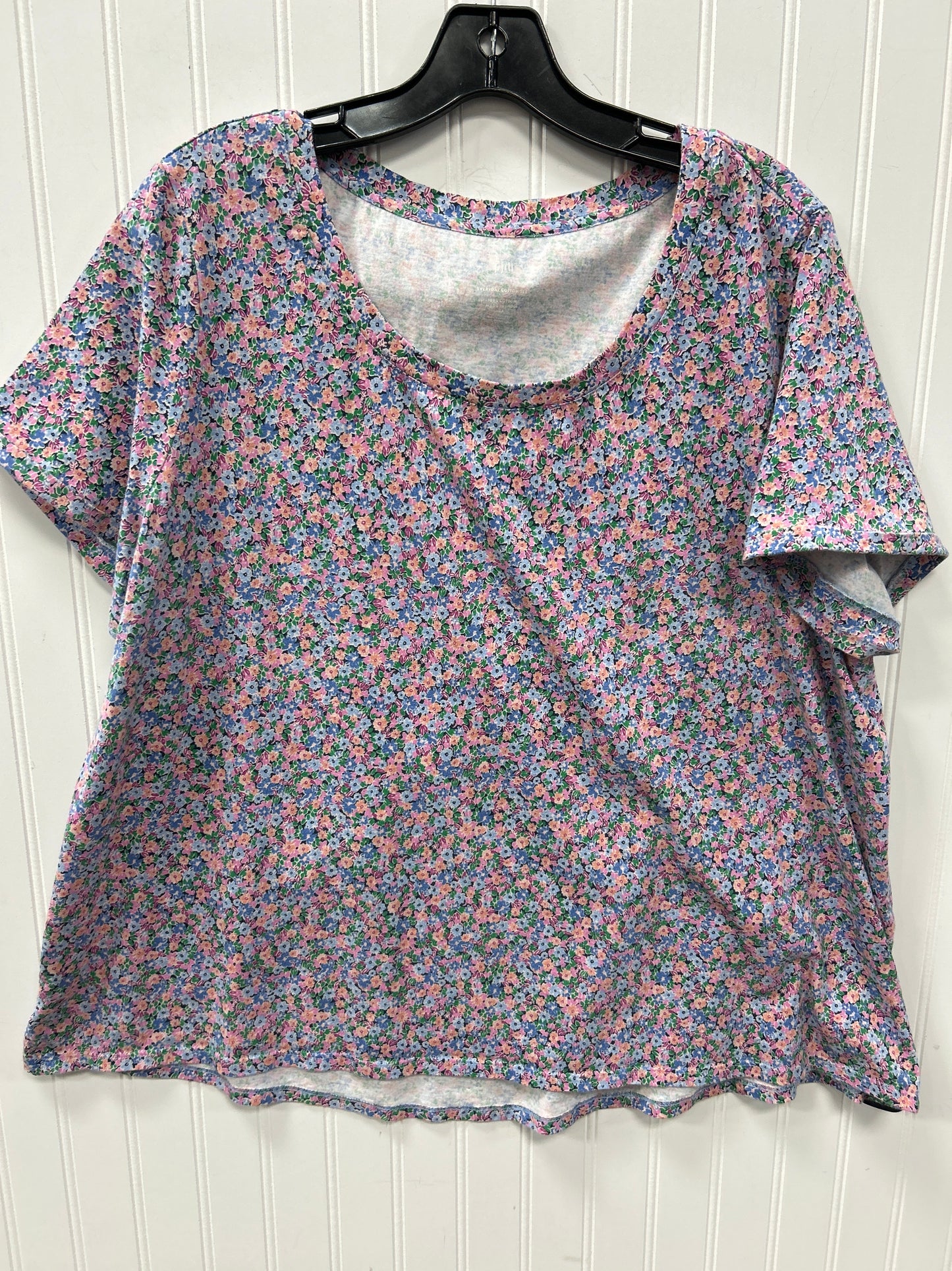 Top Ss By J. Jill In Floral Print, Size:2X