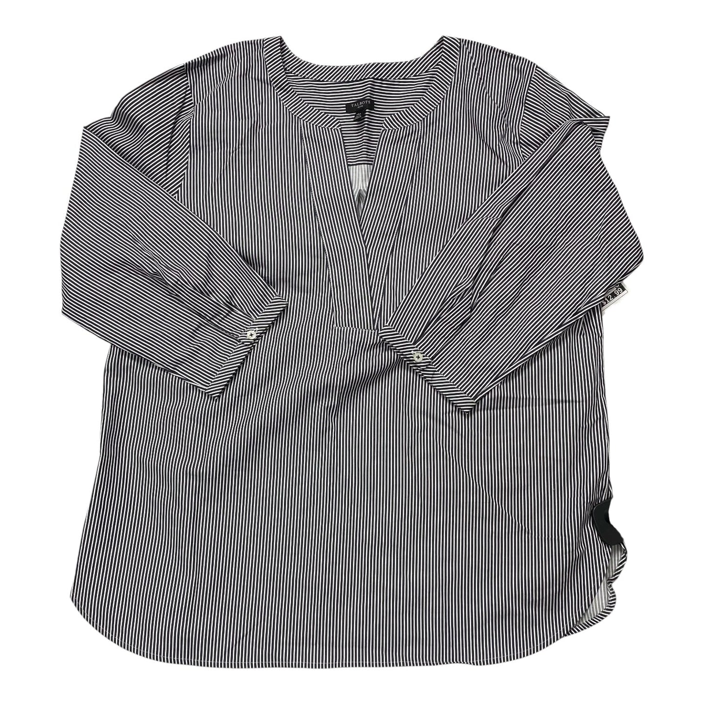 Top Ls By Talbots In Striped Pattern, Size:Xlp