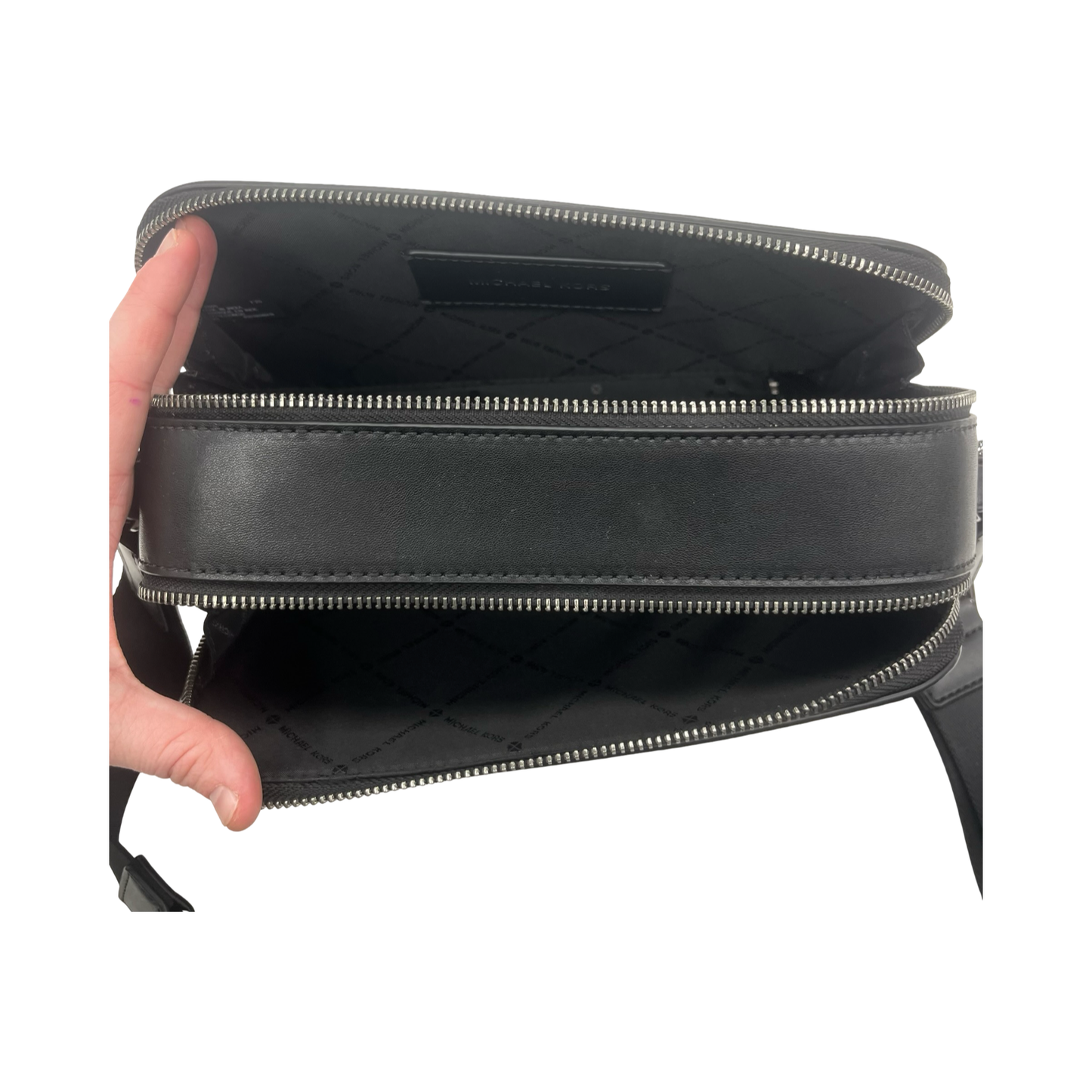 Crossbody Designer By Michael Kors In Black, Size:Medium