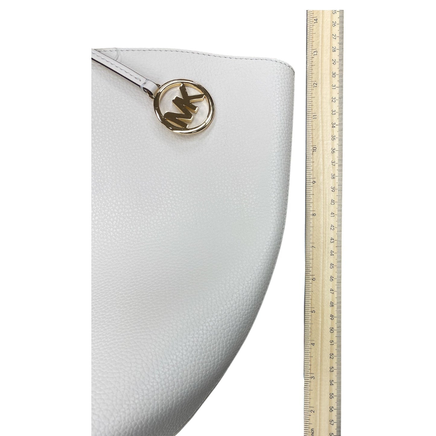 Handbag Designer By Michael Kors In White, Size:Large