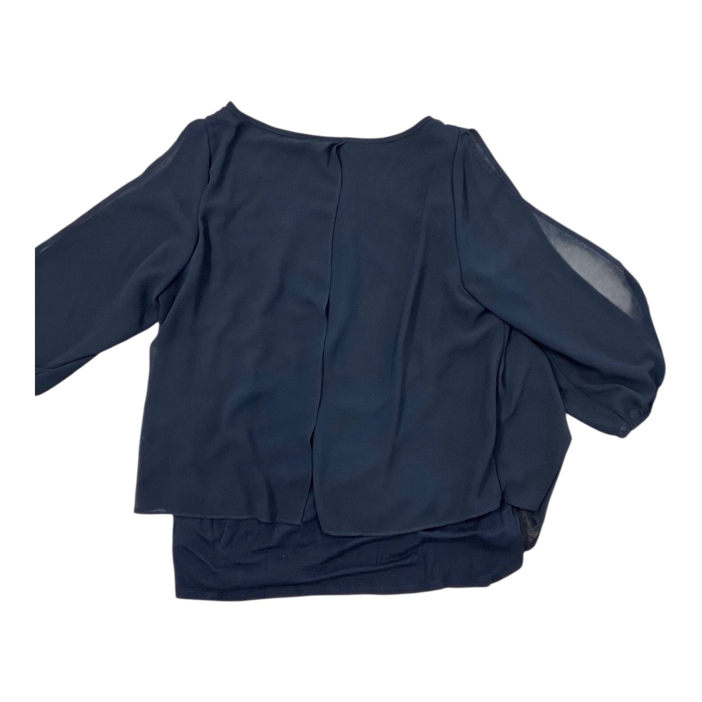 Top 3/4 Sleeve By A Byer In Black, Size:Xl
