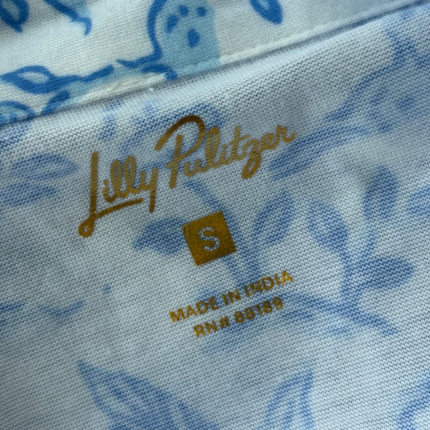 Dress Designer By Lilly Pulitzer In Blue & White, Size: S