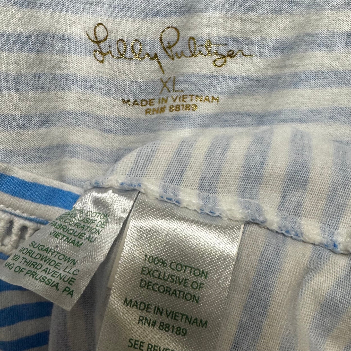 Agee Dress Designer By Lilly Pulitzer In Striped Pattern, Size: Xl