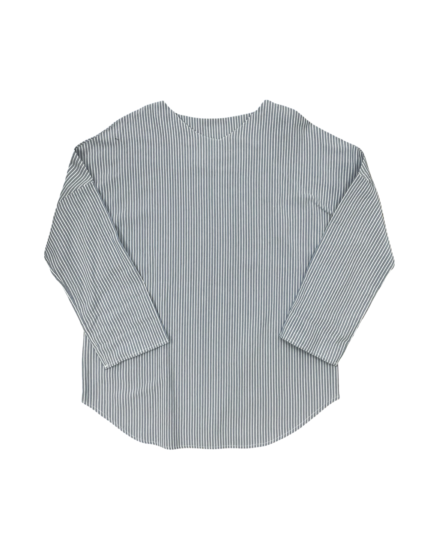 Top 3/4 Sleeve By Clothes Mentor In Blue & White, Size:M