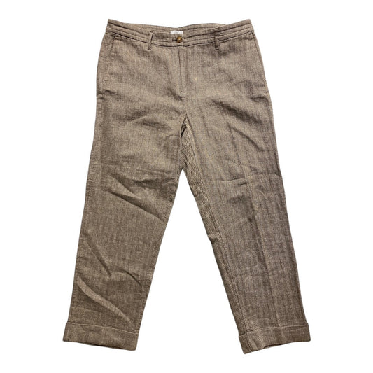 Pants Linen By J. Jill In Beige, Size:12