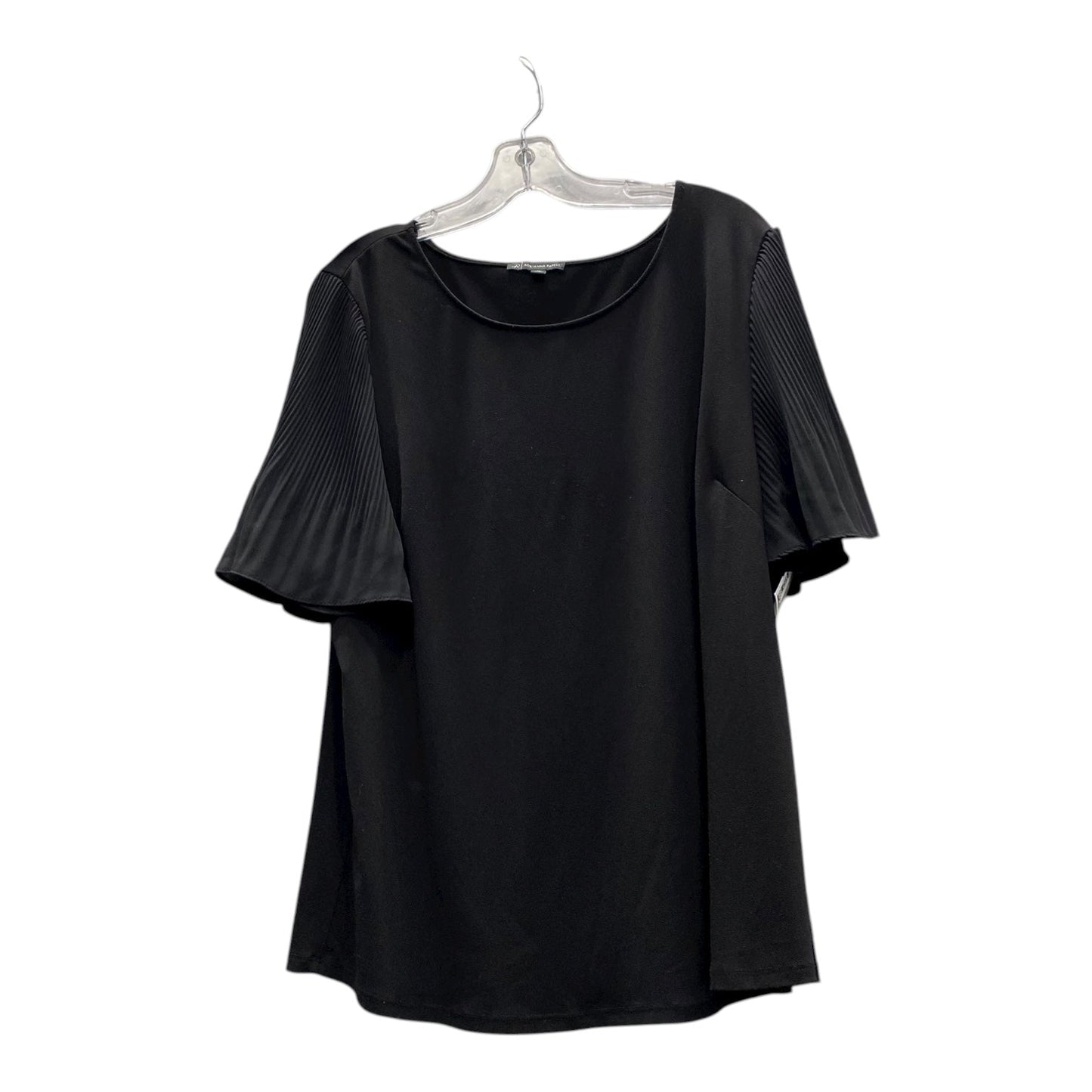 Top Ss By Adrianna Papell In Black, Size:1X
