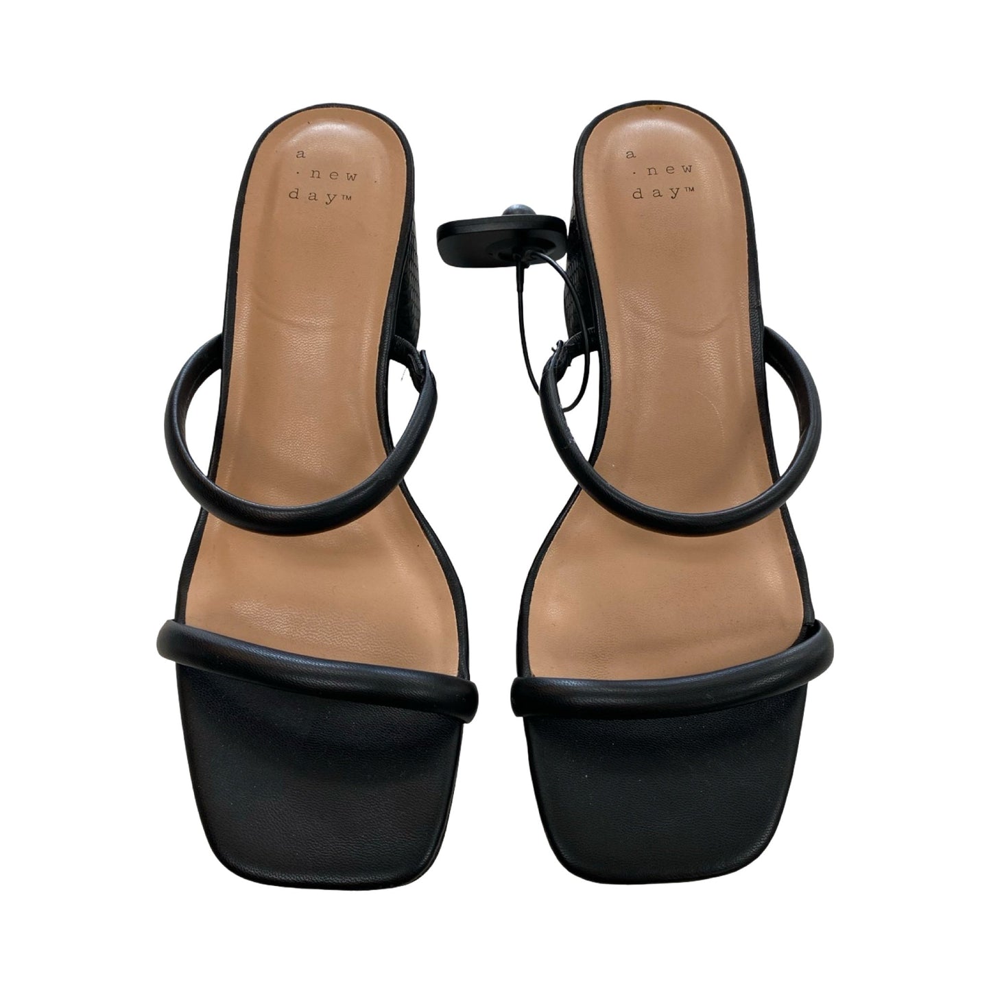 Sandals Heels Block By A New Day In Black, Size:7
