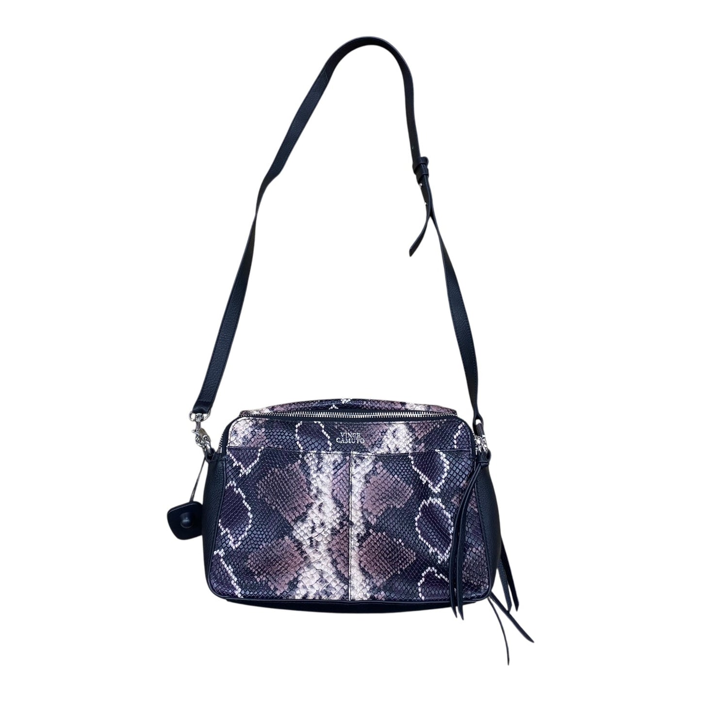 Handbag Leather By Vince Camuto In Animal Print, Size:Medium