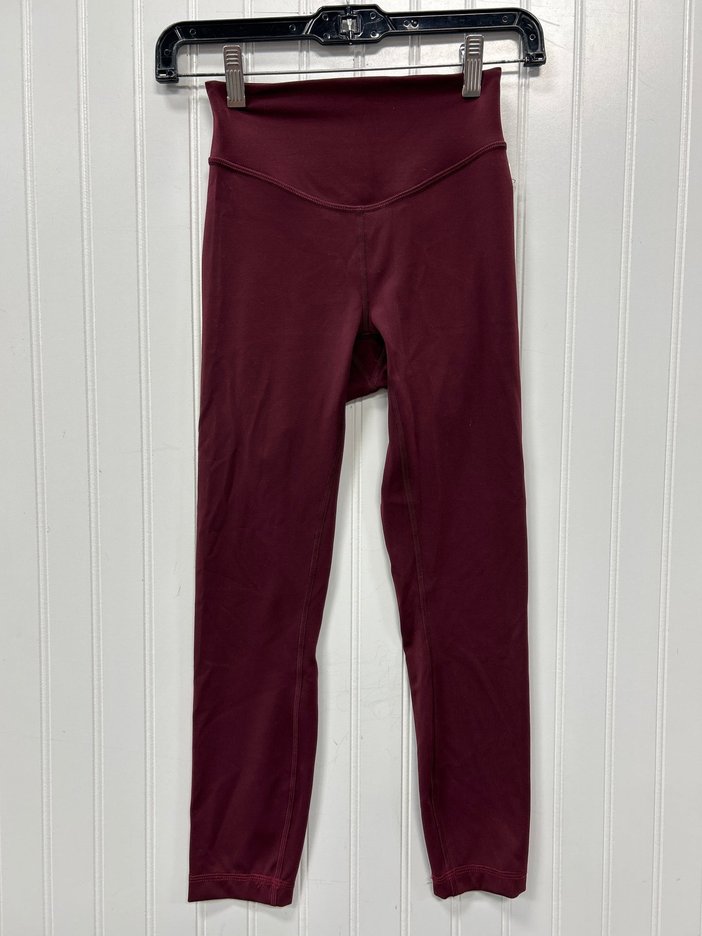 Athletic Leggings By Lululemon In Red, Size:2