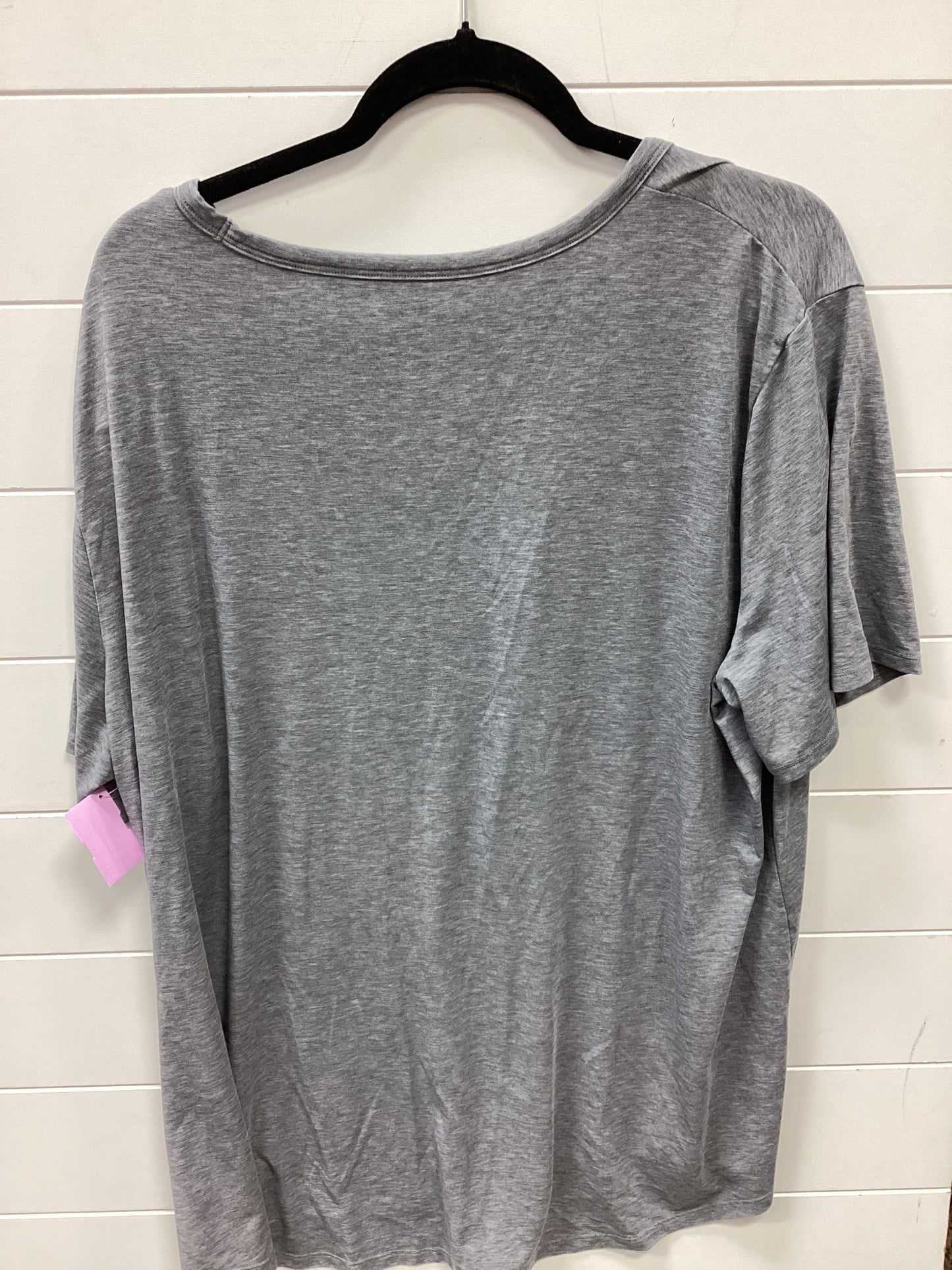 Athletic Top Ss By Gapfit In Grey, Size:1X