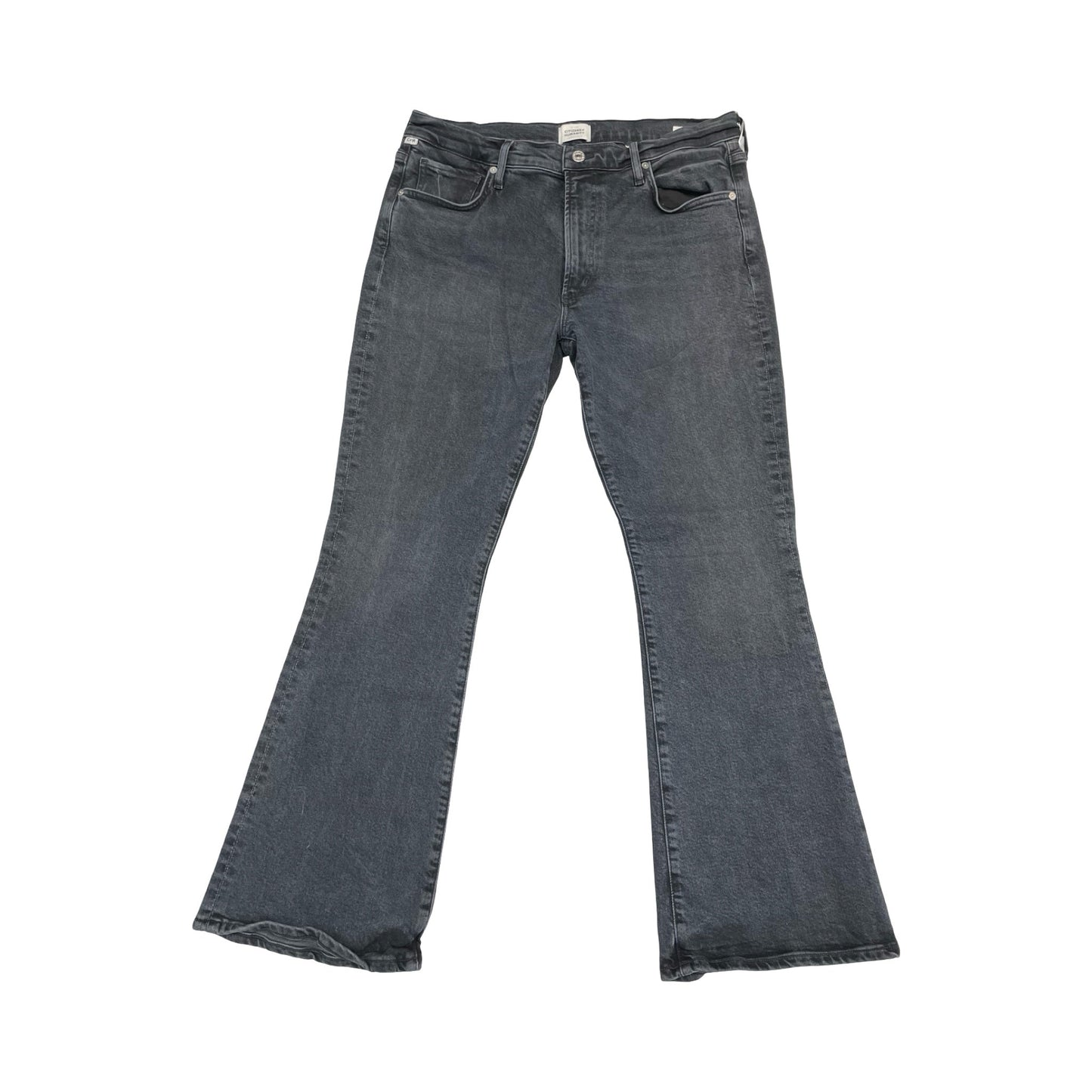 Jeans Boot Cut By Citizens Of Humanity In Black Denim, Size:12