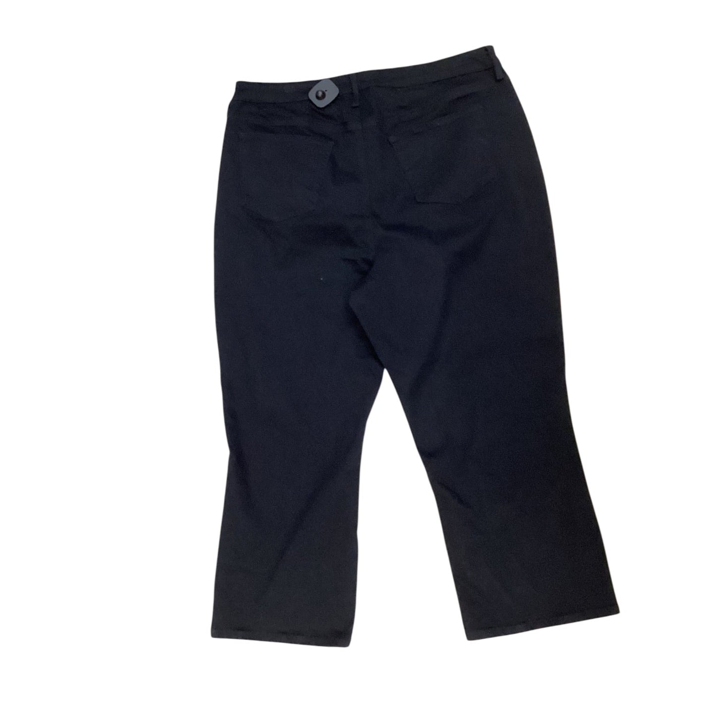 Jeans Wide Leg By Not Your Daughters Jeans In Black Denim, Size:16