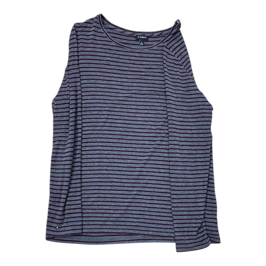 Top Ls By Talbots In Grey & Red, Size:L