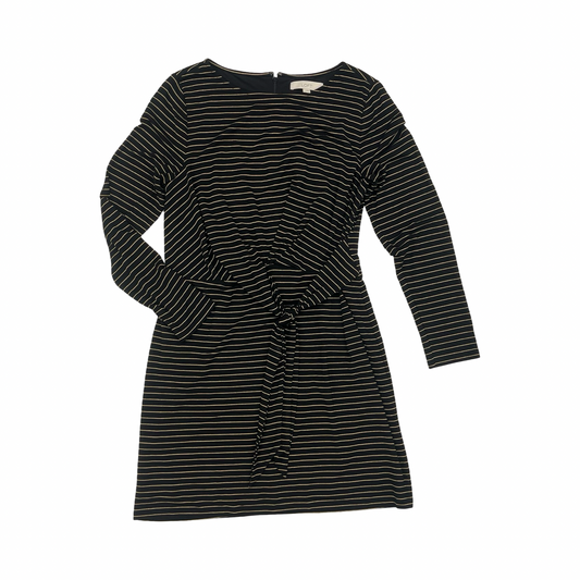 Dress Party Short By Loft In Black & Gold, Size:L