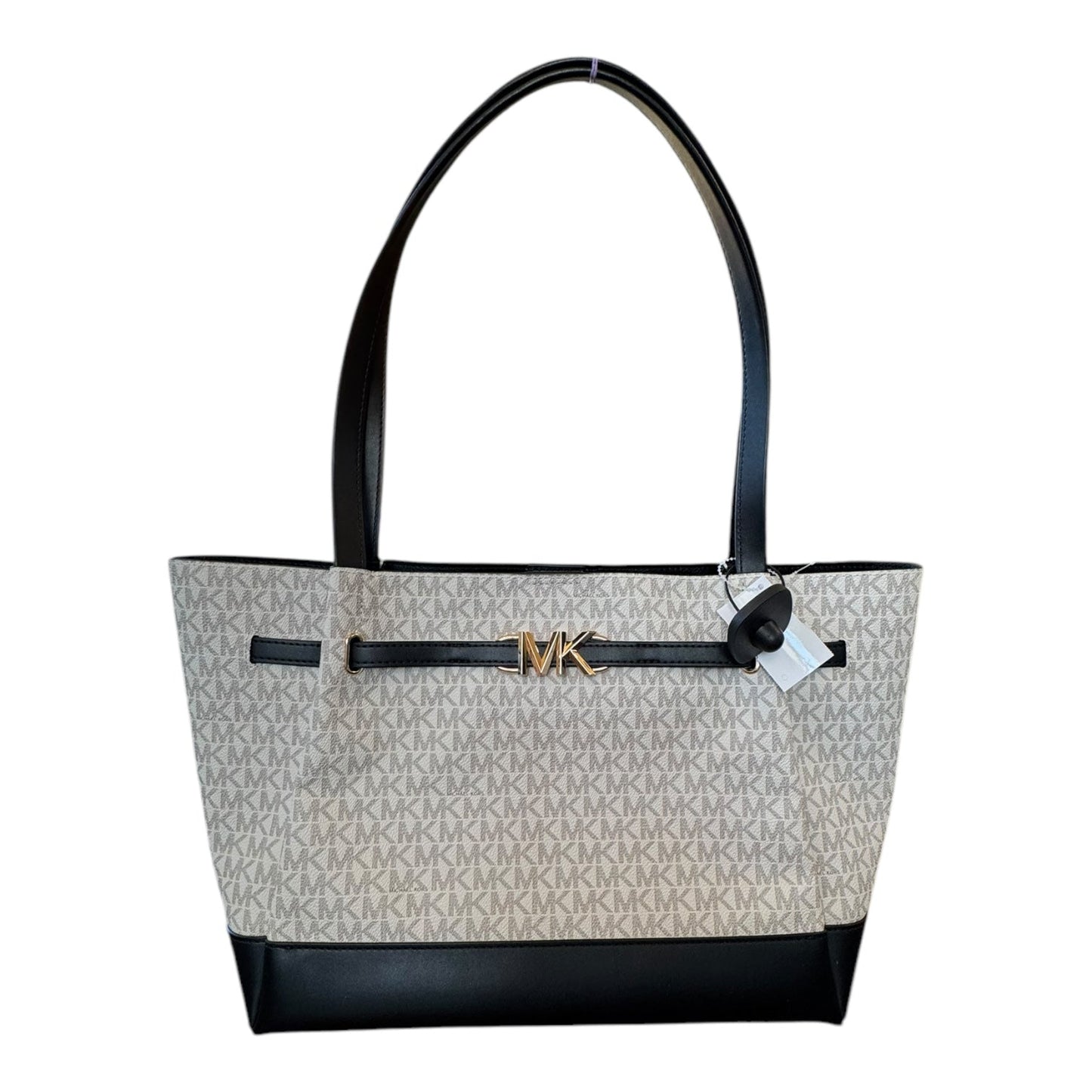 Handbag Designer By Michael Kors In Black & White, Size:Large