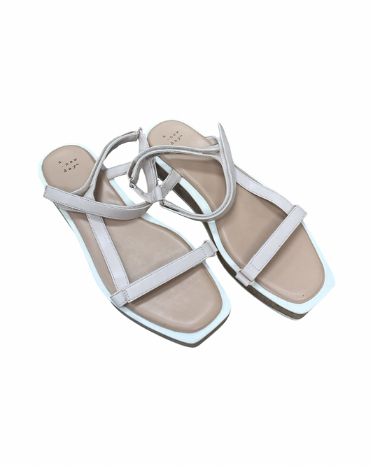 Sandals Flats By A New Day In Tan, Size:9.5