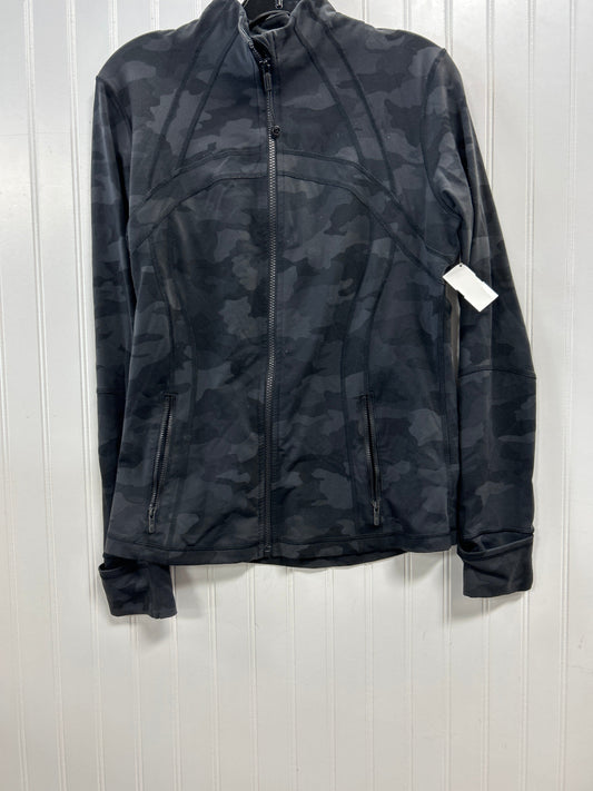 Athletic Jacket By Lululemon In Black, Size:12