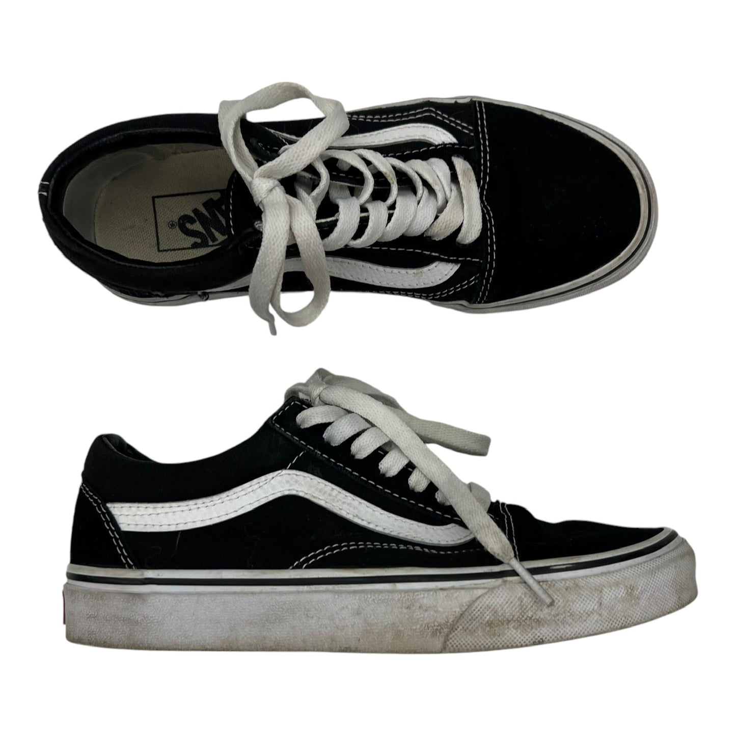 Shoes Sneakers By Vans In Black, Size:7