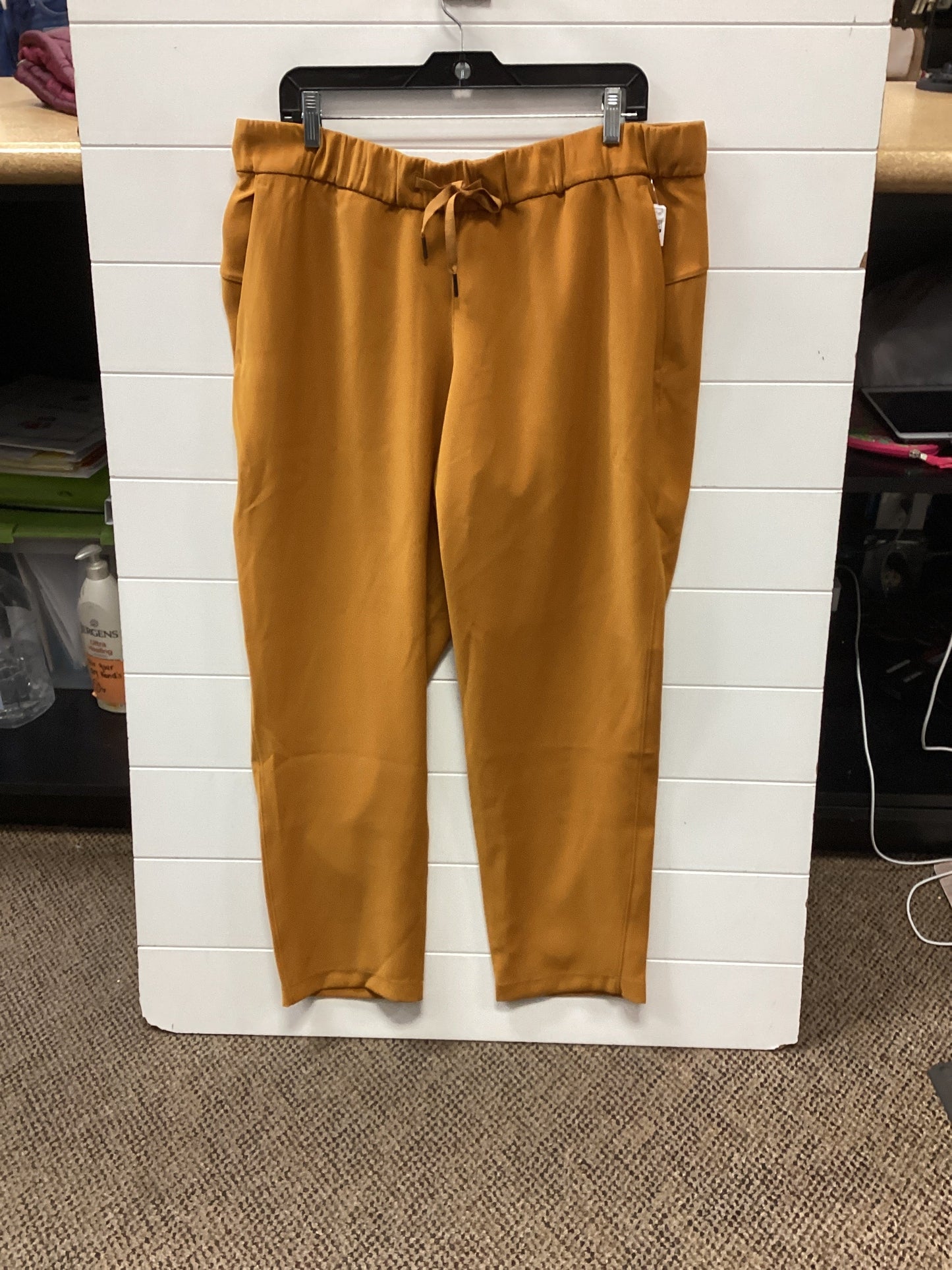 Athletic Pants By Lululemon In Orange, Size:L