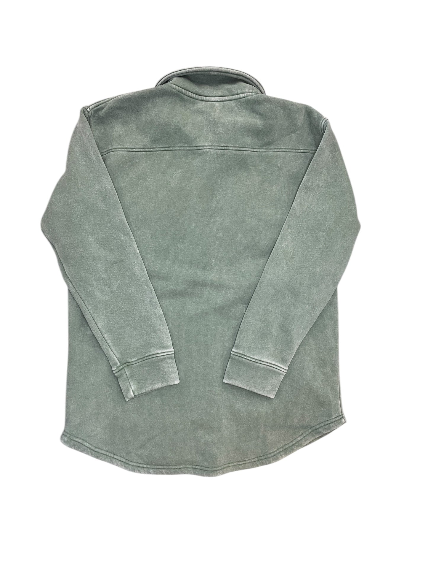 Jacket Shirt By Mono B In Green, Size:L