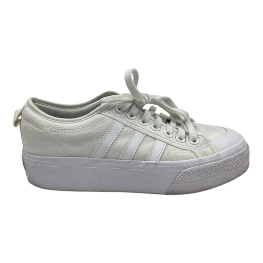 Shoes Sneakers Platform By Adidas In Cream, Size:9