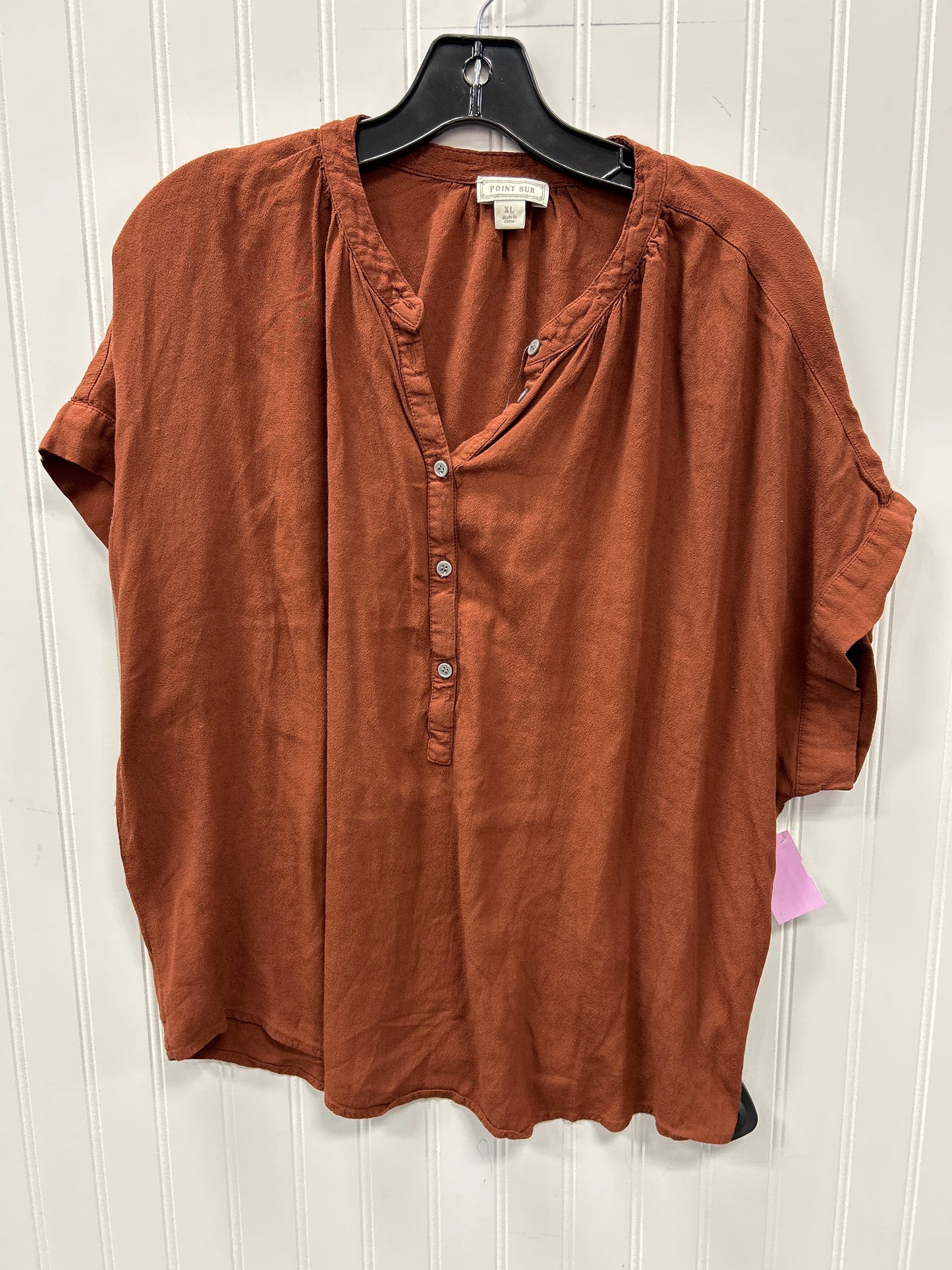 Top Ss By Point Sur In Brown, Size:Xl