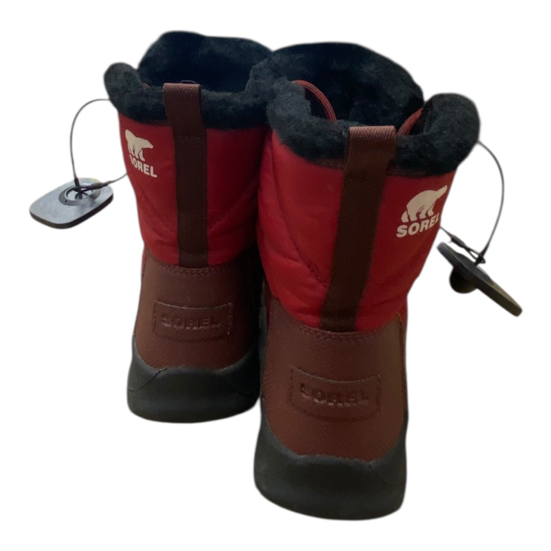 Boots Designer By Sorel In Black & Red, Size:6