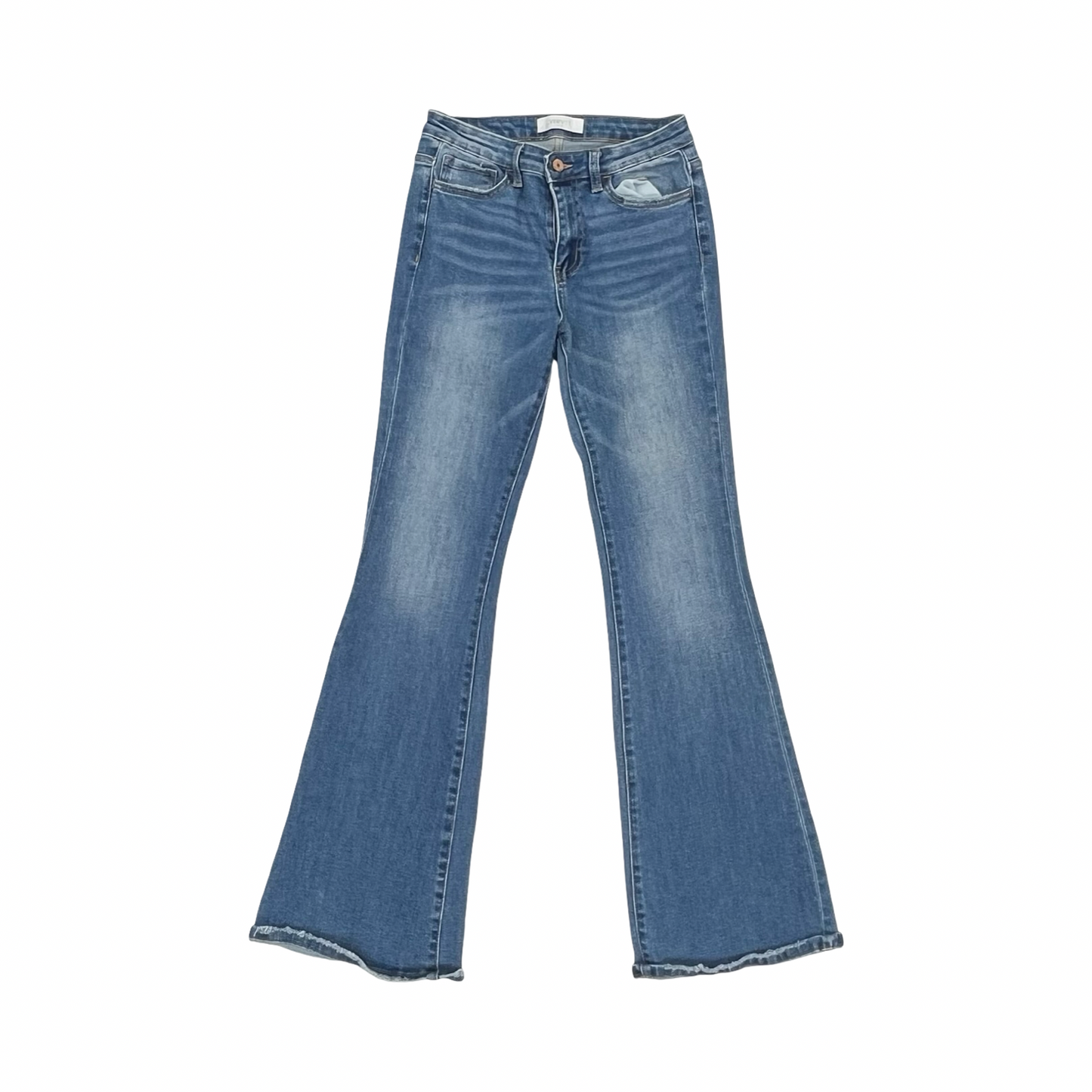 Jeans Boot Cut By Vervet In Blue Denim, Size:4