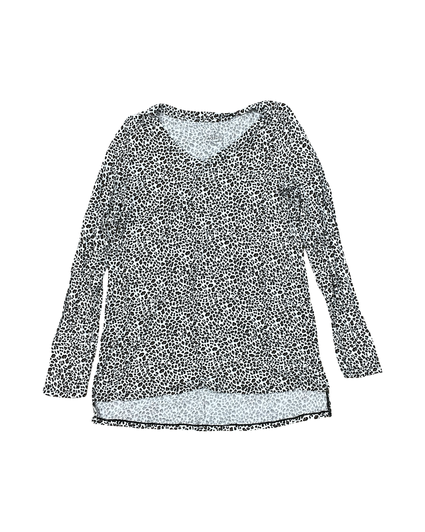 Top Ls By Cuddl Duds In Animal Print, Size:Xs