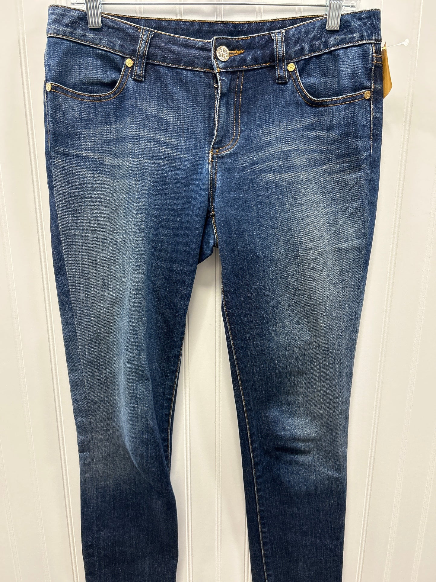 Jeans Designer By Tory Burch In Blue Denim, Size:6