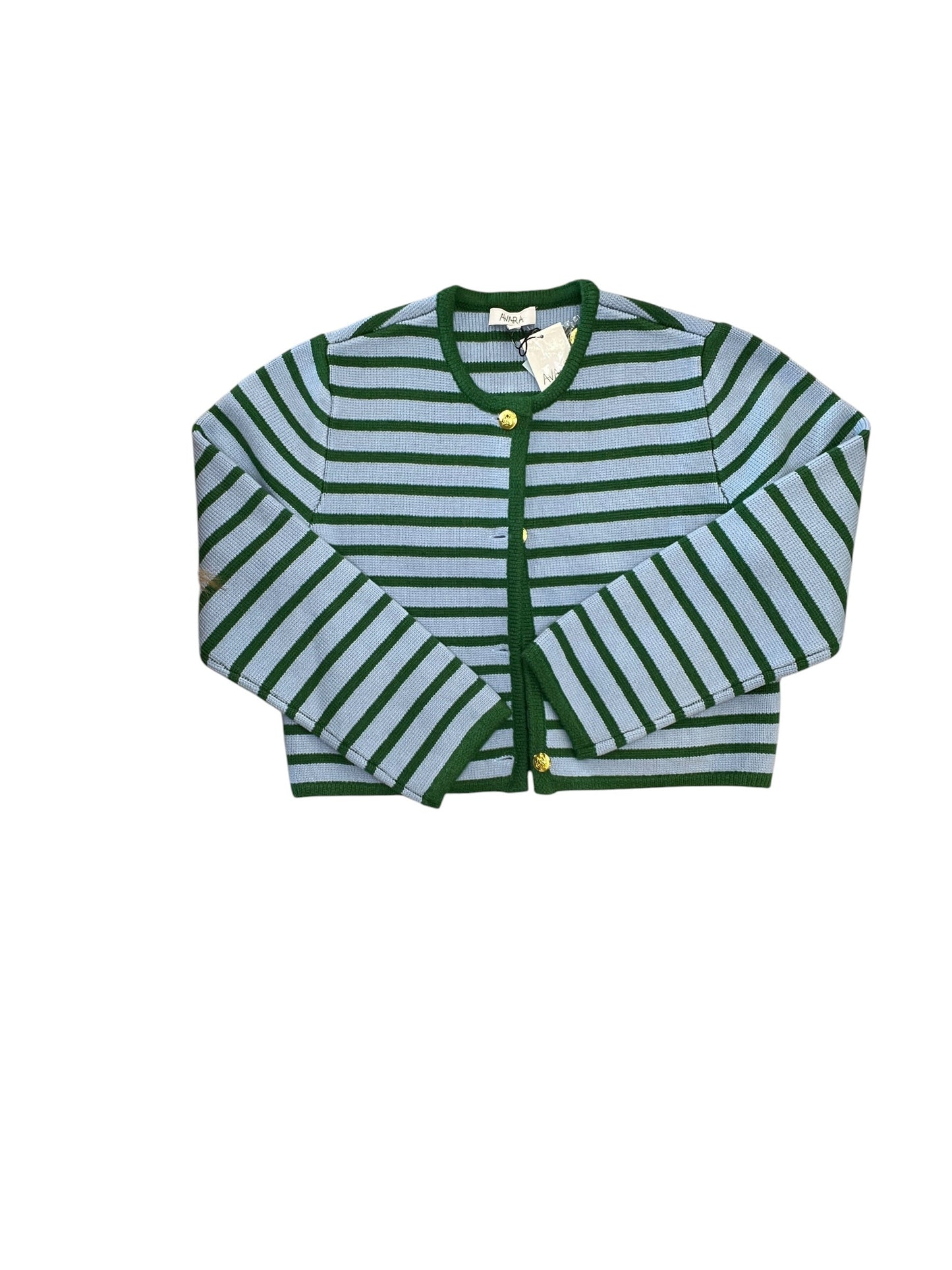 Cardigan By Cmb In Blue & Green, Size:L