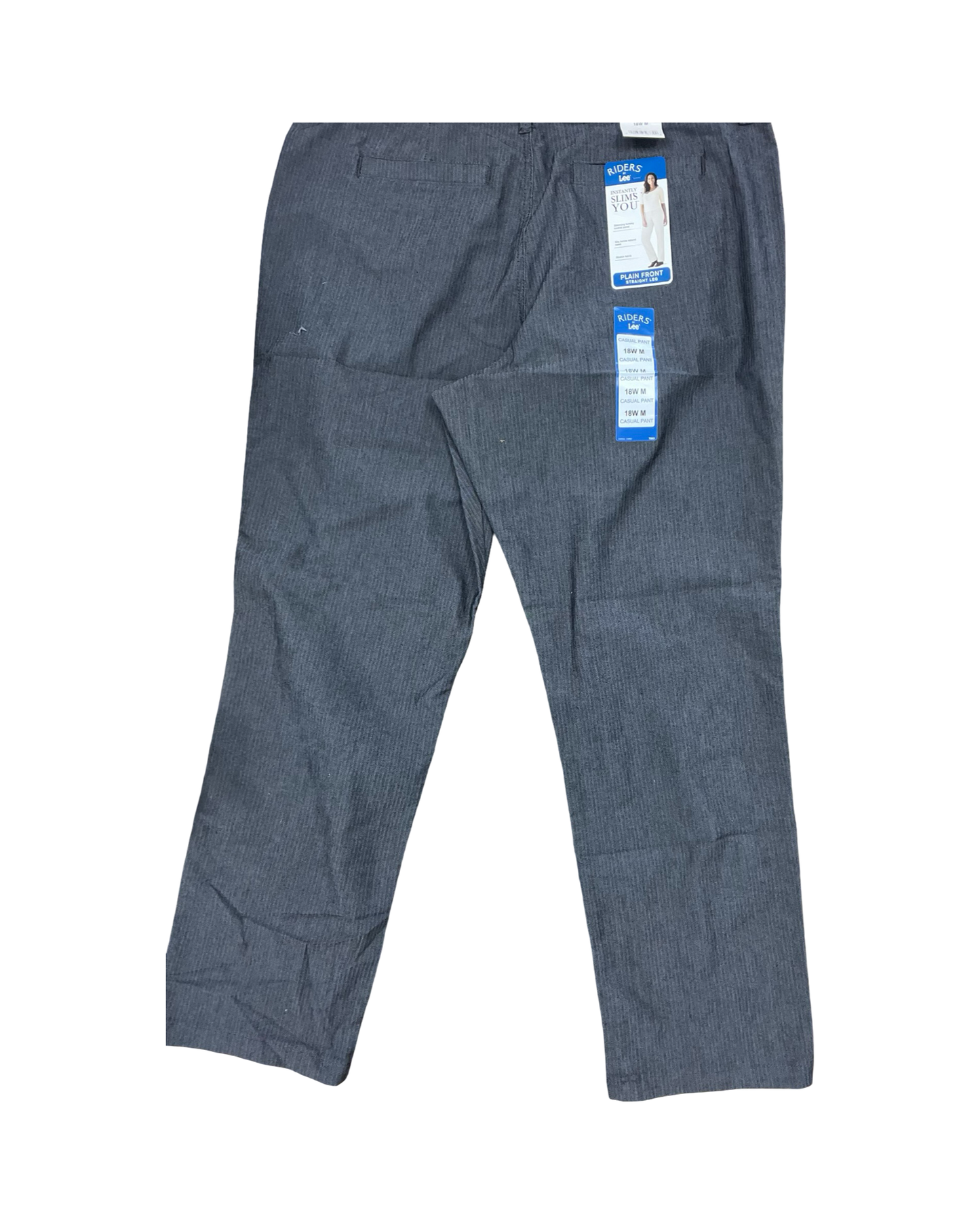 Jeans Wide Leg By Lee In Grey Denim, Size:18