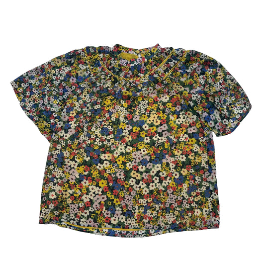 FLORAL PRINT ANN TAYLOR BLOUSE SS, Size S