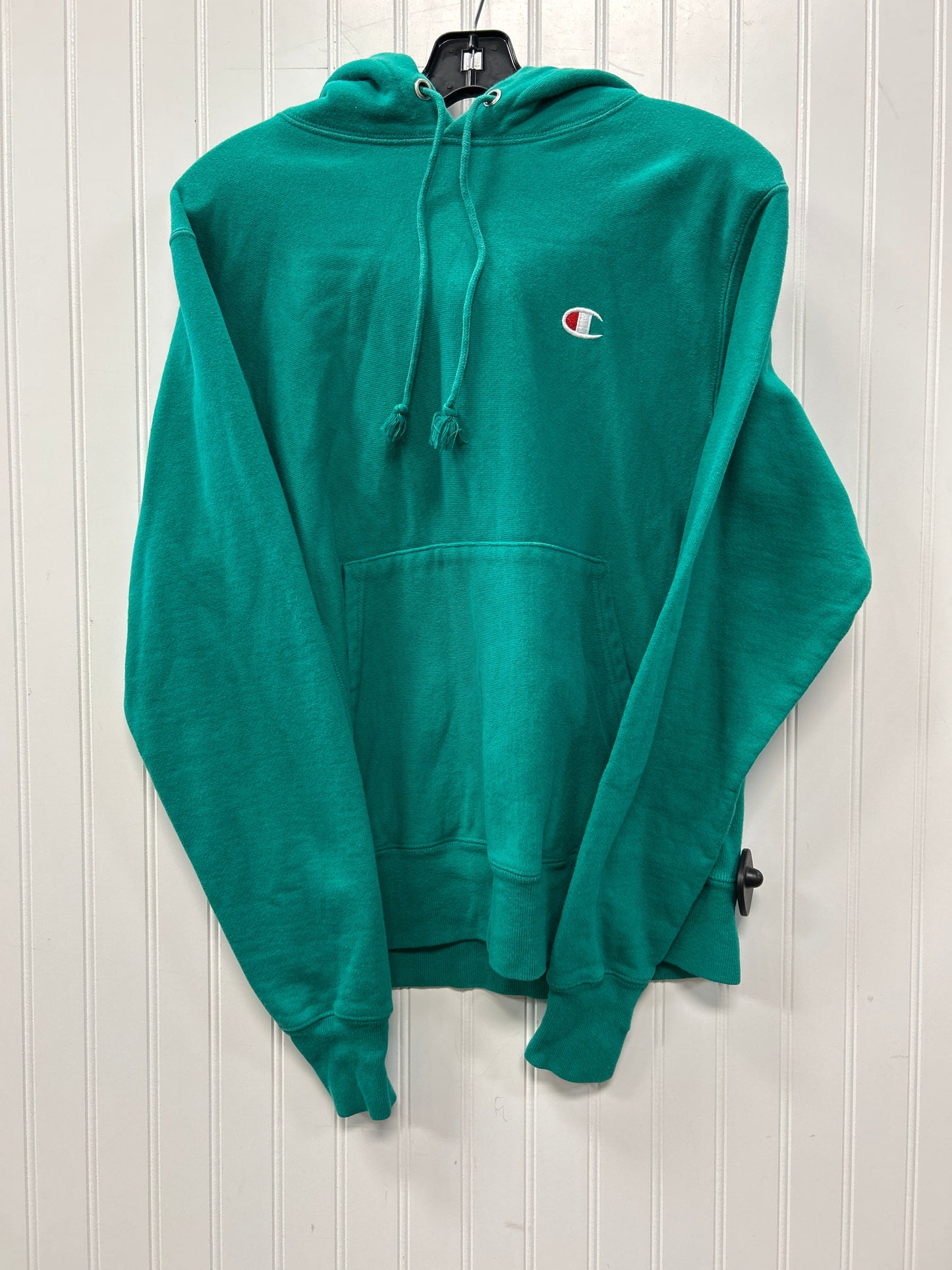 Sweatshirt Hoodie By Champion In Green, Size:S