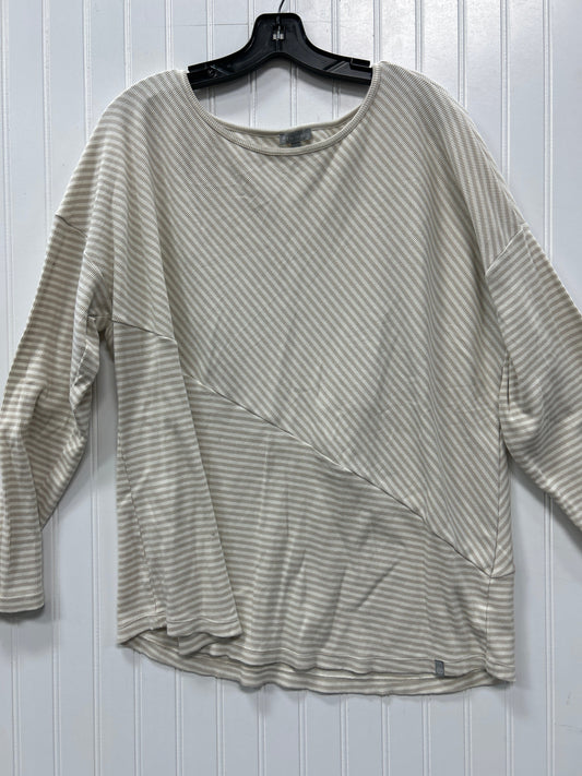 Top Ls By Talbots In Cream & Tan, Size:Xl