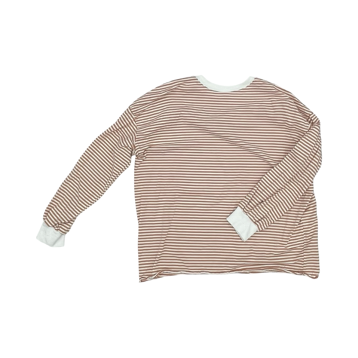 Top Ls By La Miel In Tan & White, Size:S