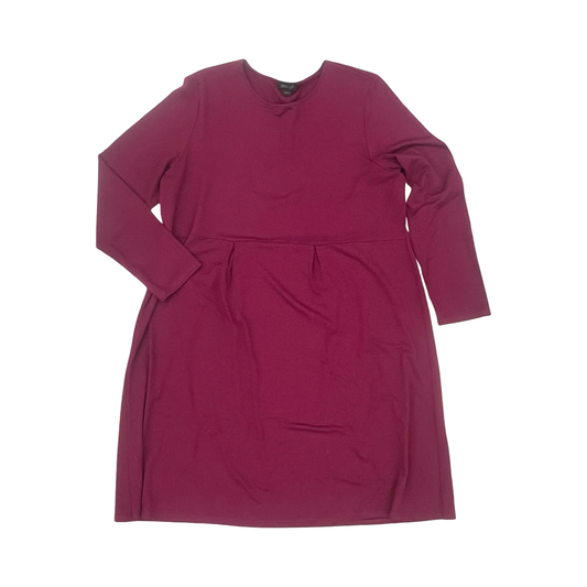 Dress Casual Midi By J. Jill In Purple, Size:L