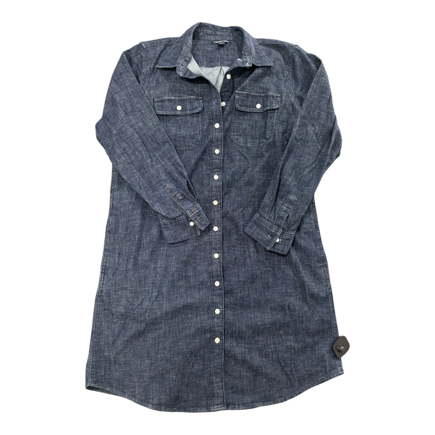 Dress Casual Midi By Lands End In Blue, Size:Mp