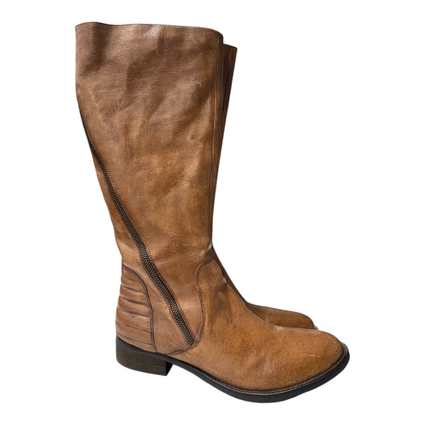 Boots Knee Flats By Steve Madden In Brown, Size:10