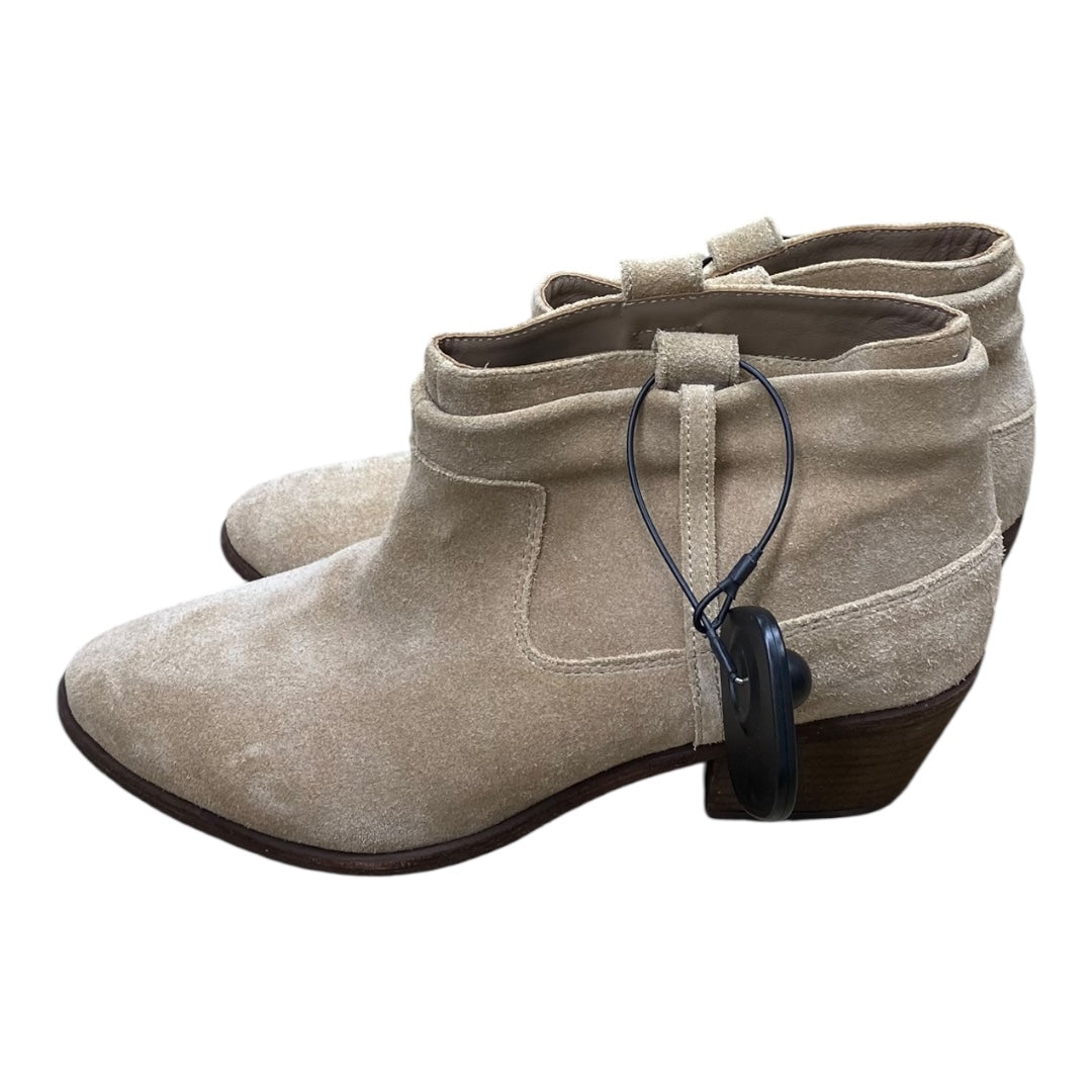 Boots Ankle Heels By Joie In Beige, Size:7.5